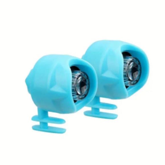 NEW Pair of‎ Crocs Shoe Lights Headlights in Blue Like Jibbitz Flashlights Light - Picture 2 of 7